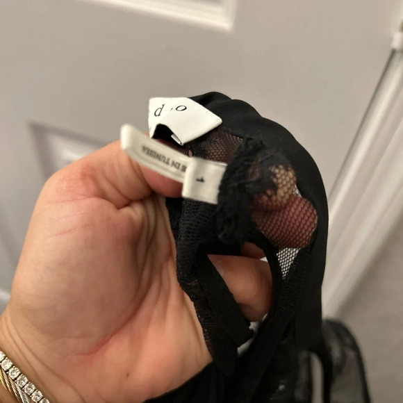 Sandro Paris Sleeveless Slip Dress with Black Lace - Size Small (Sandro Size 1) - Picture 7 of 8